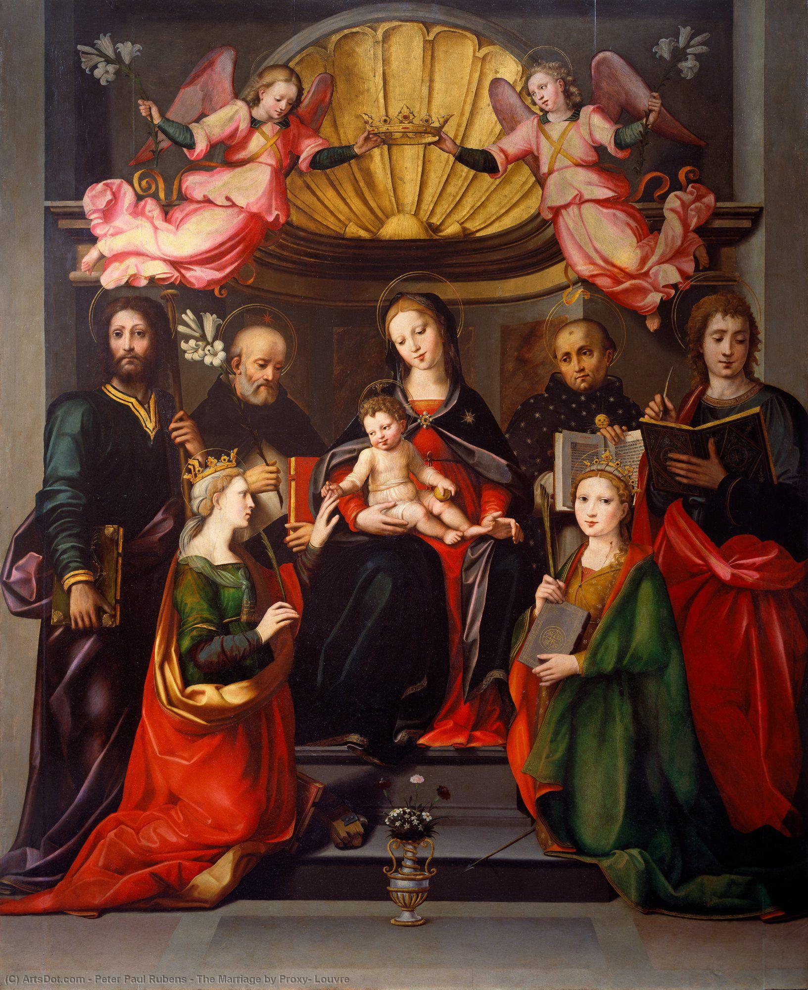 The Marriage By Proxy, Louvre — Рубенс