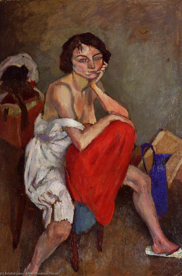 Woman Wearing White Pantaloons — Julius Mordecai Pincas