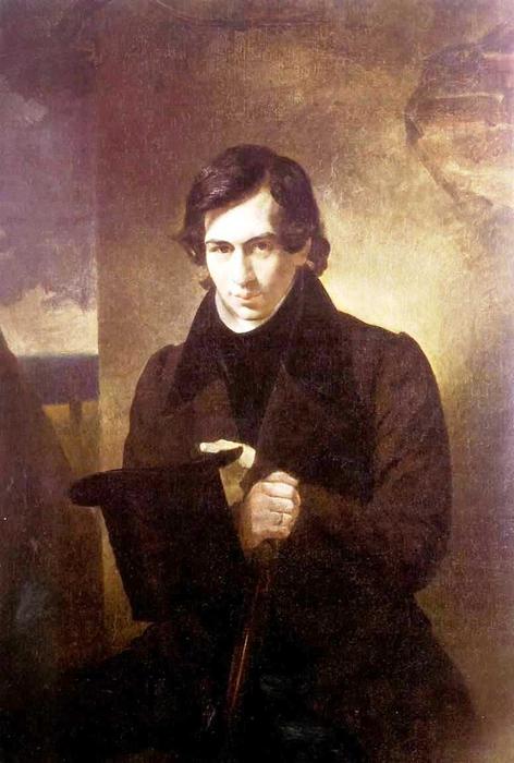 Portrait Of The Poet And Playwrigh Nestor Kukolnic — Karl Pavlovič Brjulov