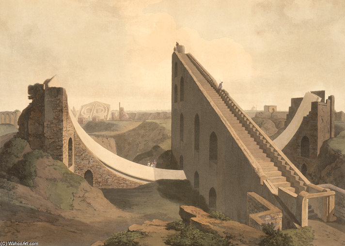 The Observatory At Delhi — Thomas And William Daniell