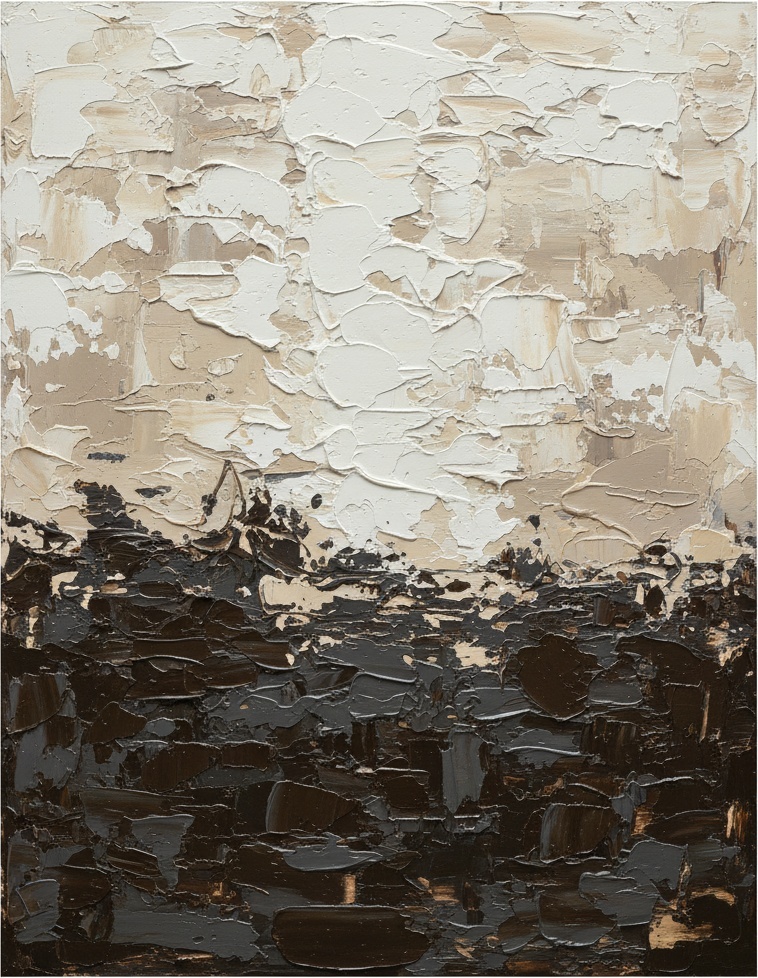 Monolithische Fragmente Von Alabaster Und Erde In Einem Singulären Skulpturalen Ausdruck — David Moreau