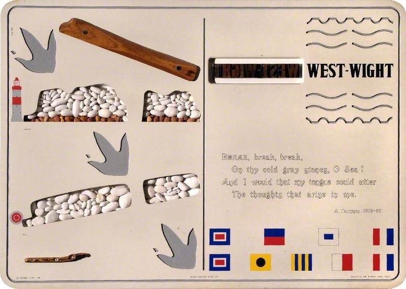 Holiday Postcard Series 7 West Wight (poem And Pebbles) — Stephen Nicoll