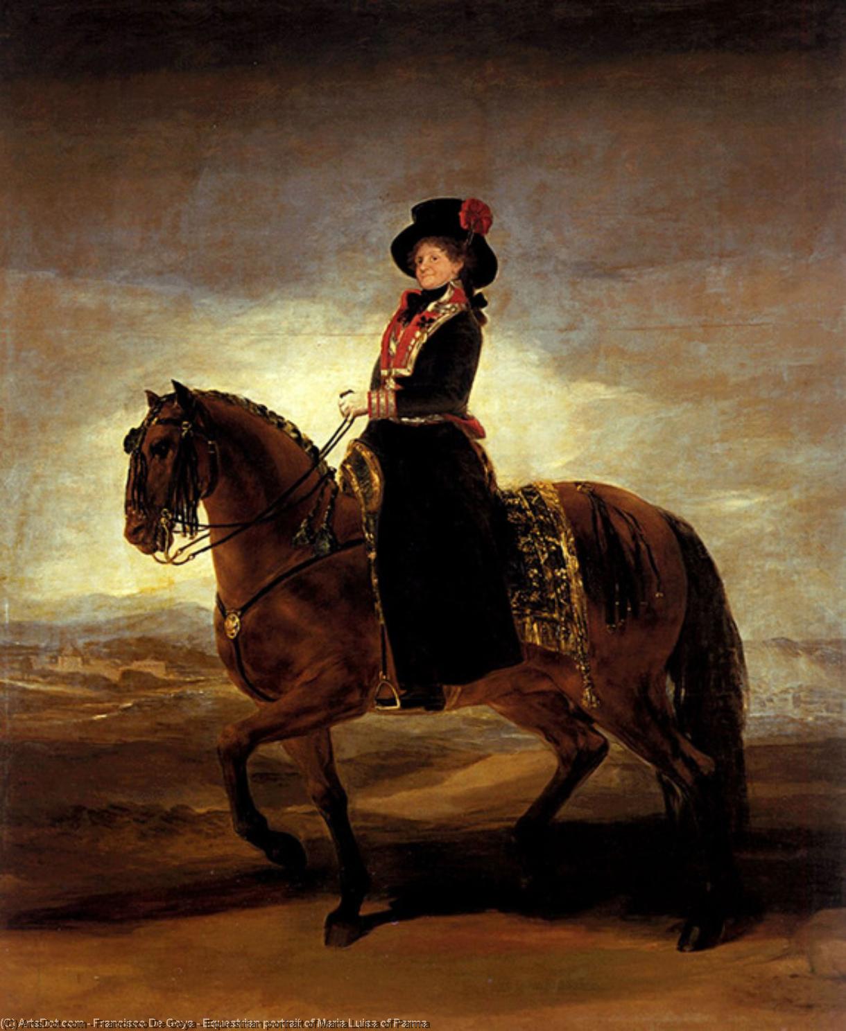 Equestrian Portrait Of Maria Luisa Of Parma — Francisco José De Goya Y Lucientes
