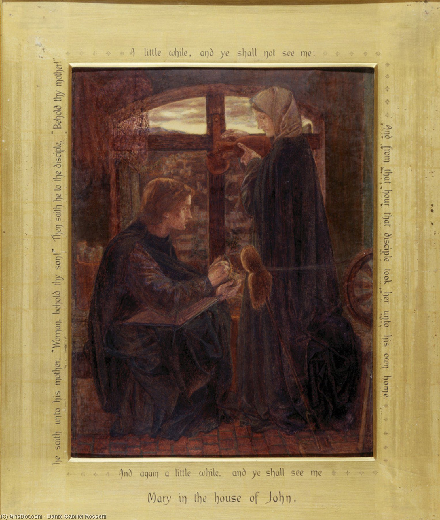 María En La Casa De Juan — Dante Gabriel Rossetti