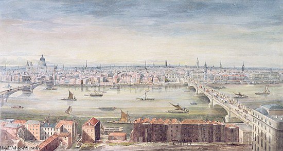 A View Of London From St. Paul''s To The Custom House — Gideon Yates