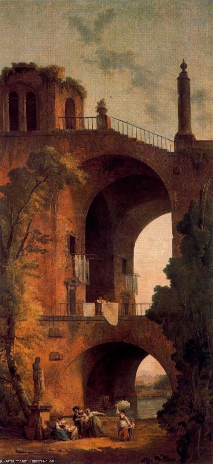 Landscape With Ruins — Хуберт Роберт