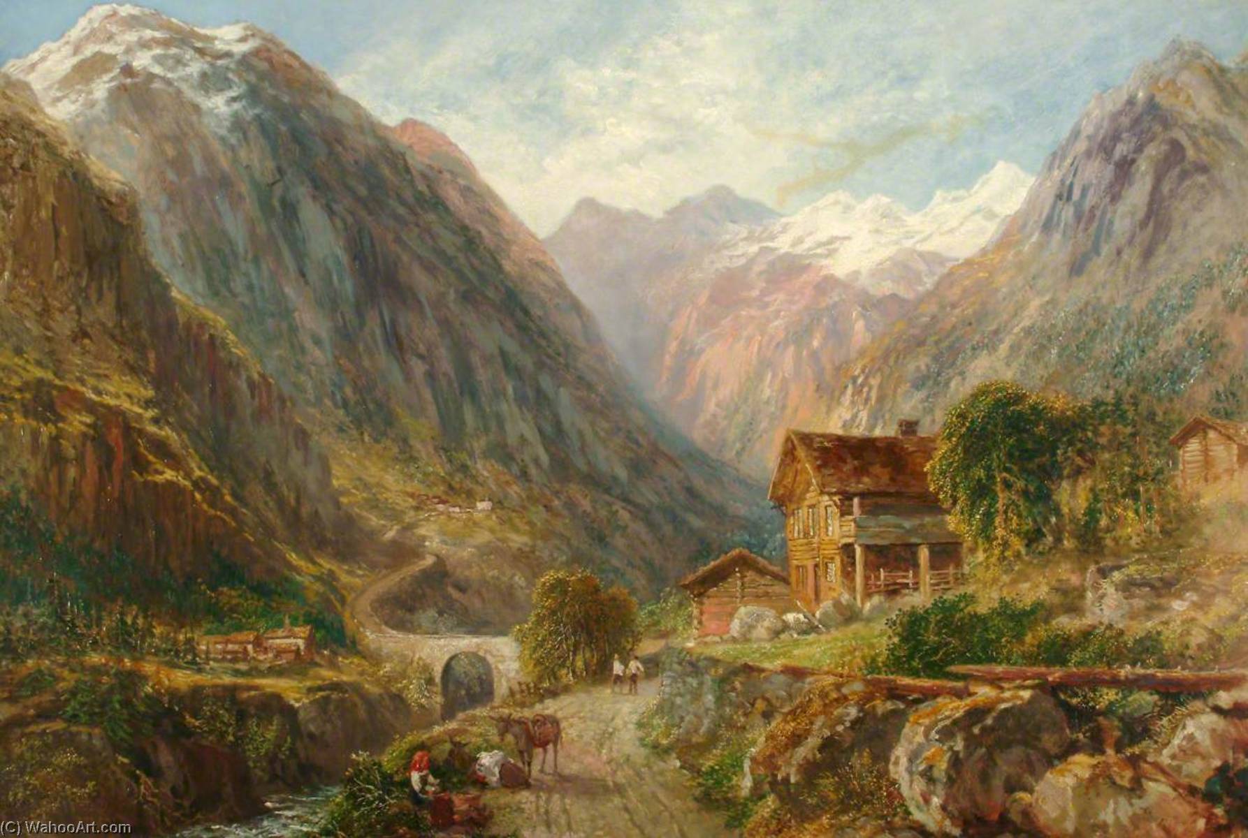 Route Of St Gotthard, Göschenen — Henry Harris Lines
