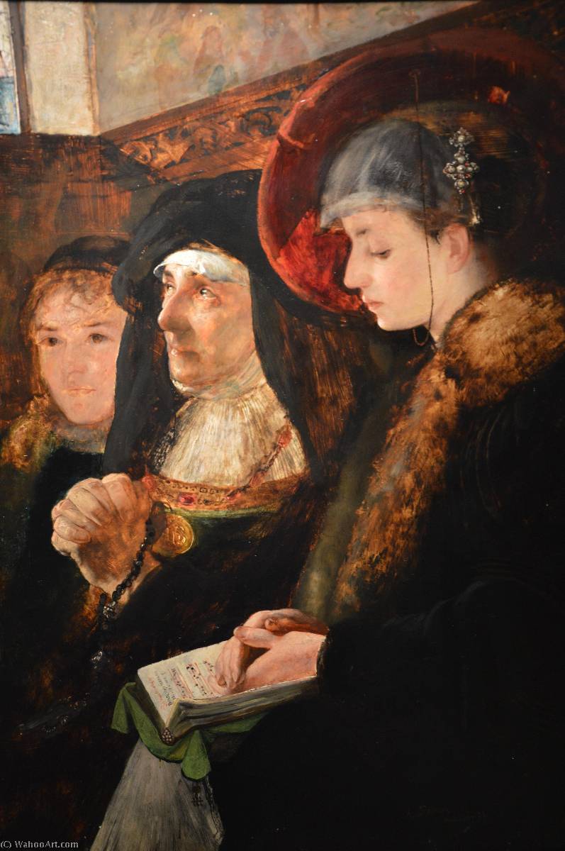 Under Salmesangen — Eilif Peterssen