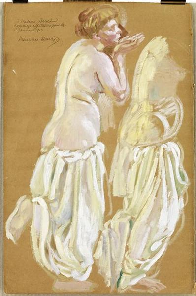Etudes Pour La Femme De La Source, Panneau De L'âge D'or — Denis Maurice