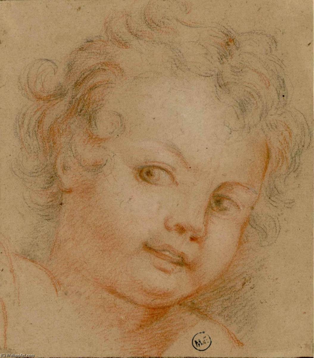 Head Of A Child — Charles Antoine Coypel Iv