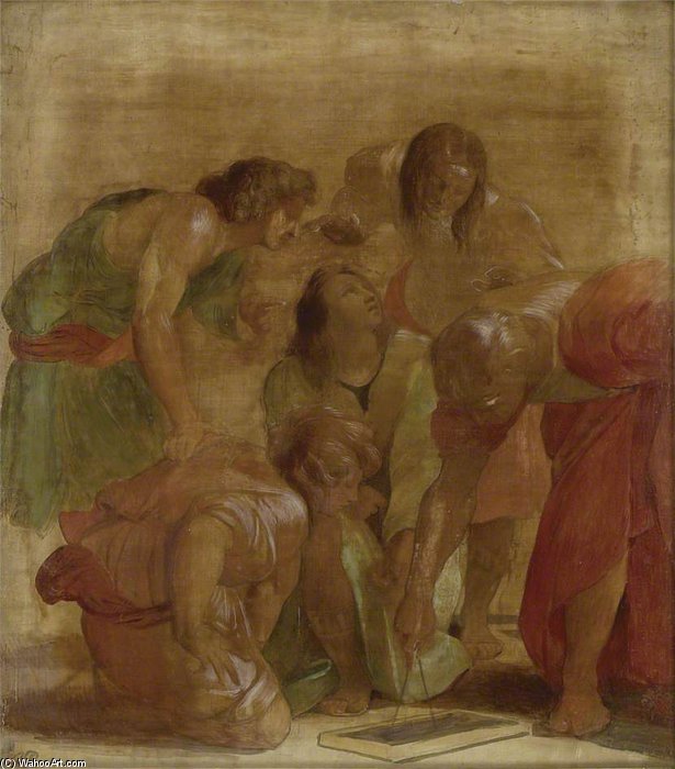 The Archimedes Group From 'the School Of Athens' — Sir William Blake Richmond