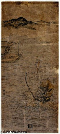 The Challenge Of The Battle Of Dan-no-ura — Suzuki Harunobu