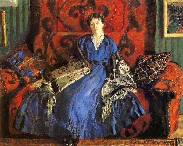 Portrait Of Yu. Kustodieva — Boris Mikhailovich Kustodiev