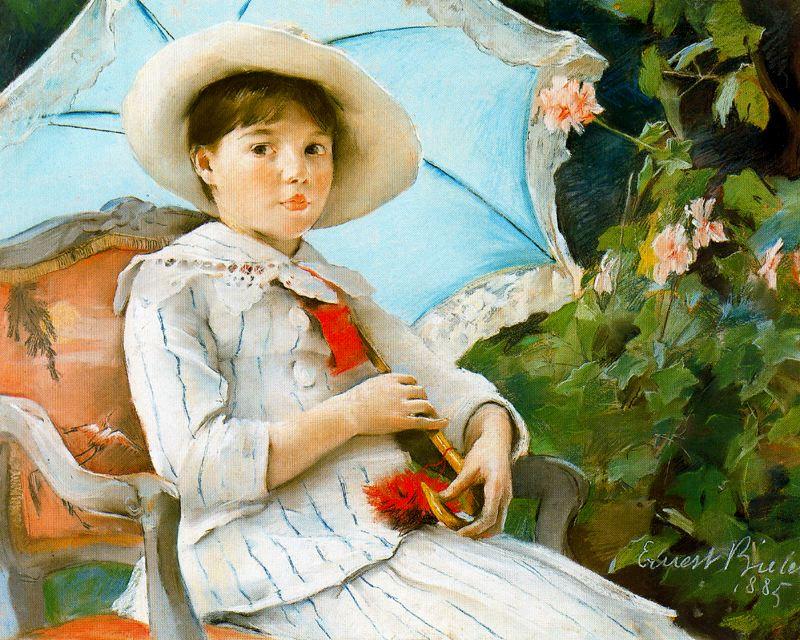 Portrait Of Nathalie Biéler, Soeur Of L'artiste — Ernest Biéler