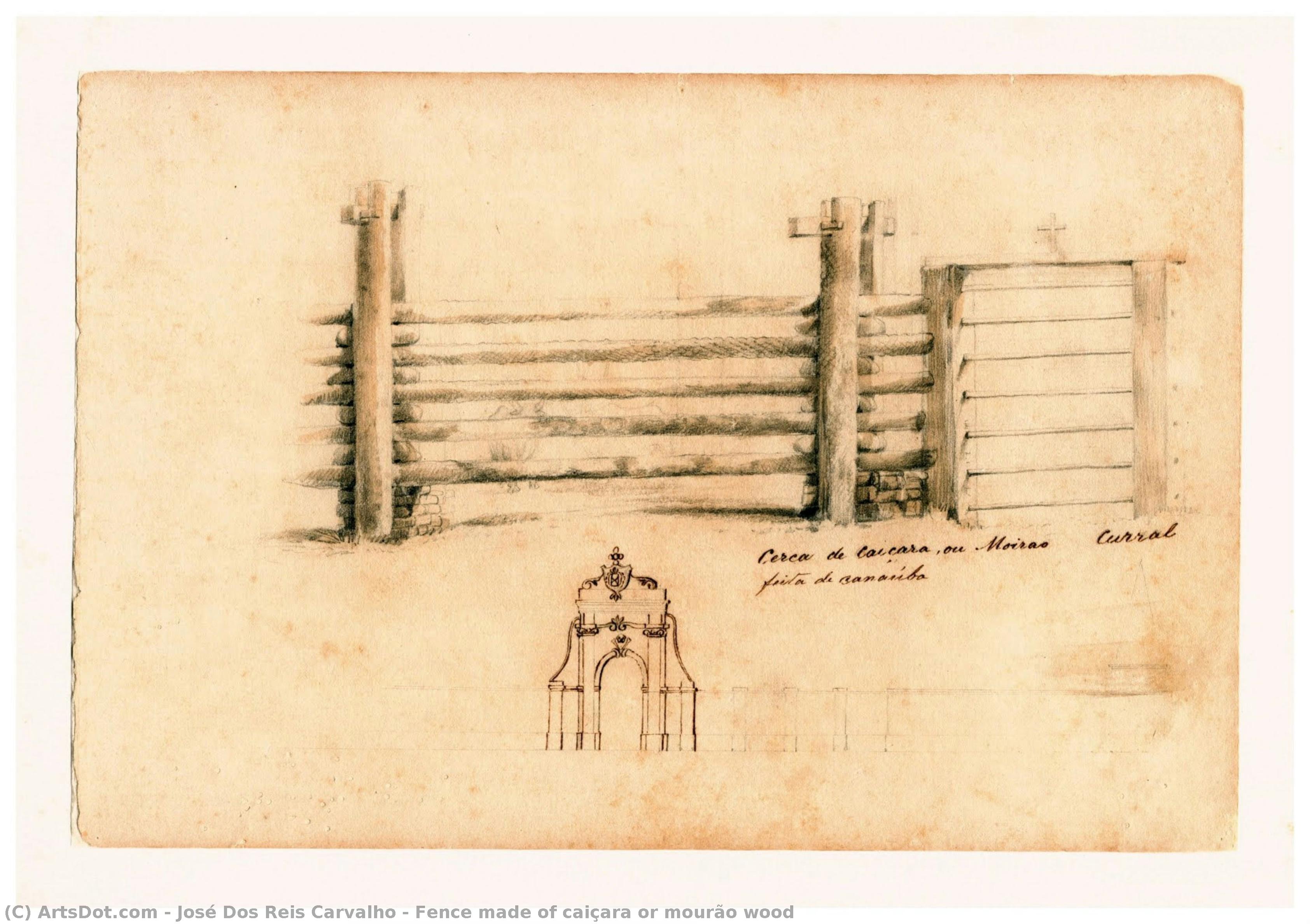 Fence Made Of Caiçara Or Mourão Wood — José Dos Reis Carvalho