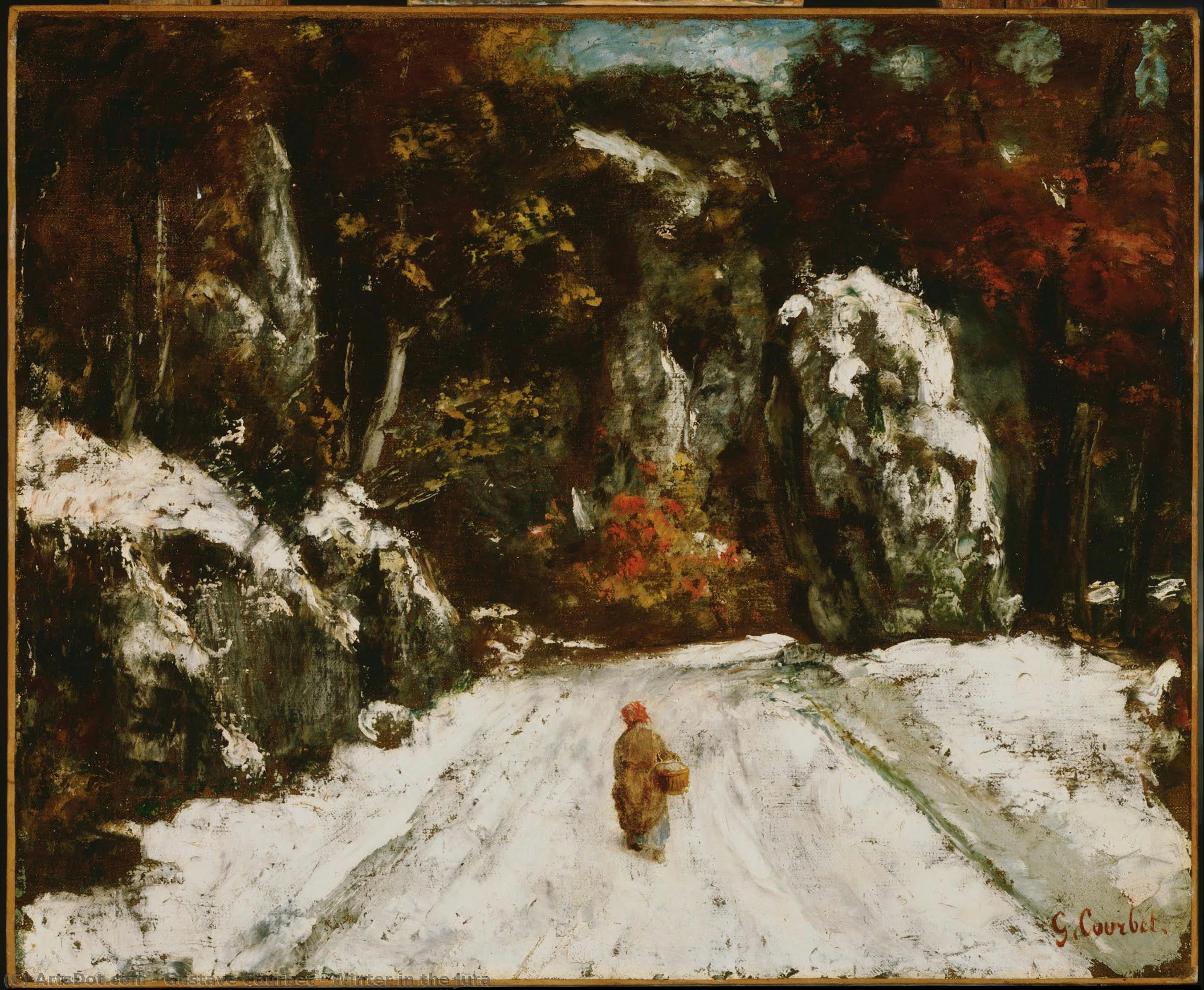Winter In The Jura — Gustave Courbet