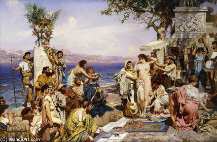 Phryne At The Festival Of Poseidon, God Of The Seas — Henryk Hector Siemiradzki