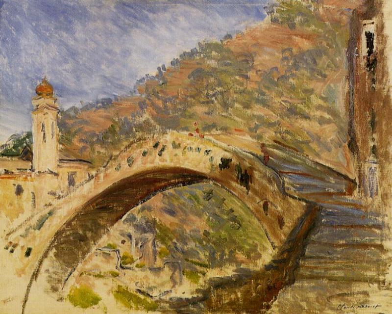 Bridge At Dolceacqua — Клод Моне