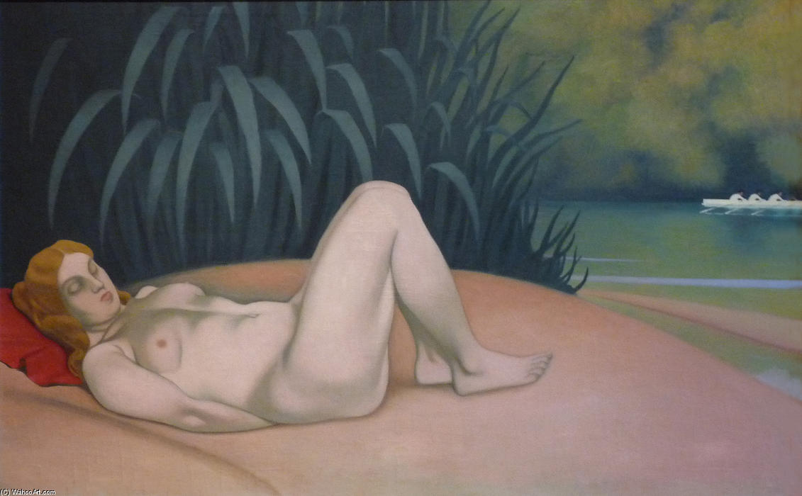 Naked Woman Sleeping At The Edge Of The Water — Félix Vallotton
