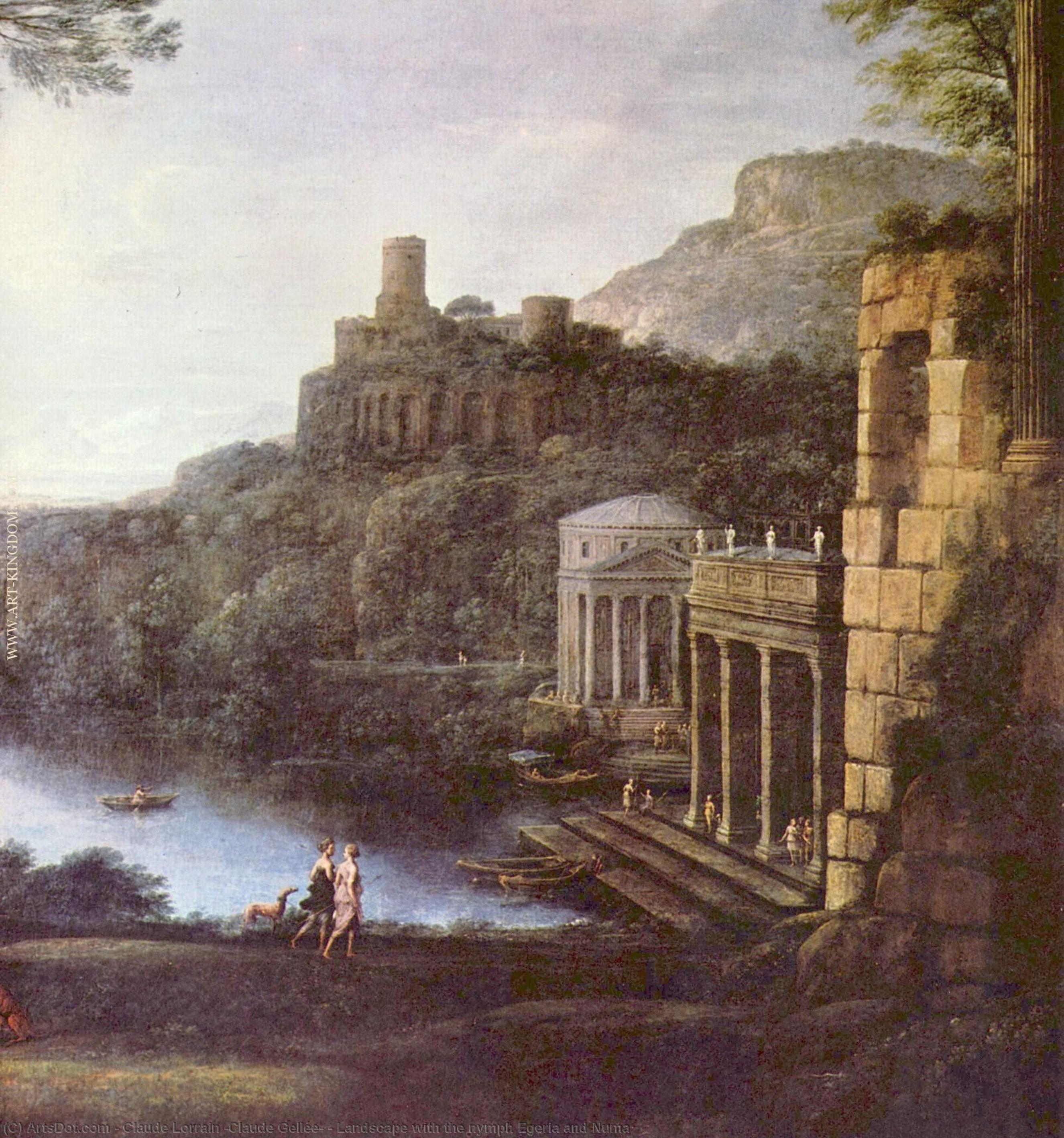Landscape With The Nymph Egeria And Numa — Claude Lorrain (claude Gellée)
