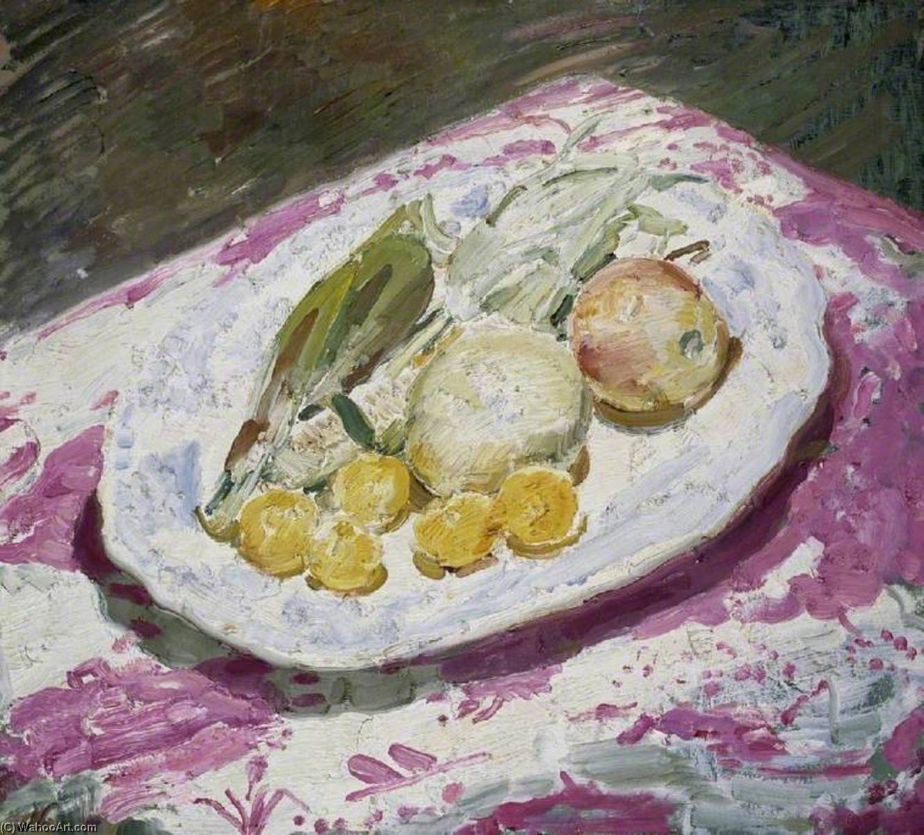 Still Life, Fruit On A Dish — Vilijam Nikolson