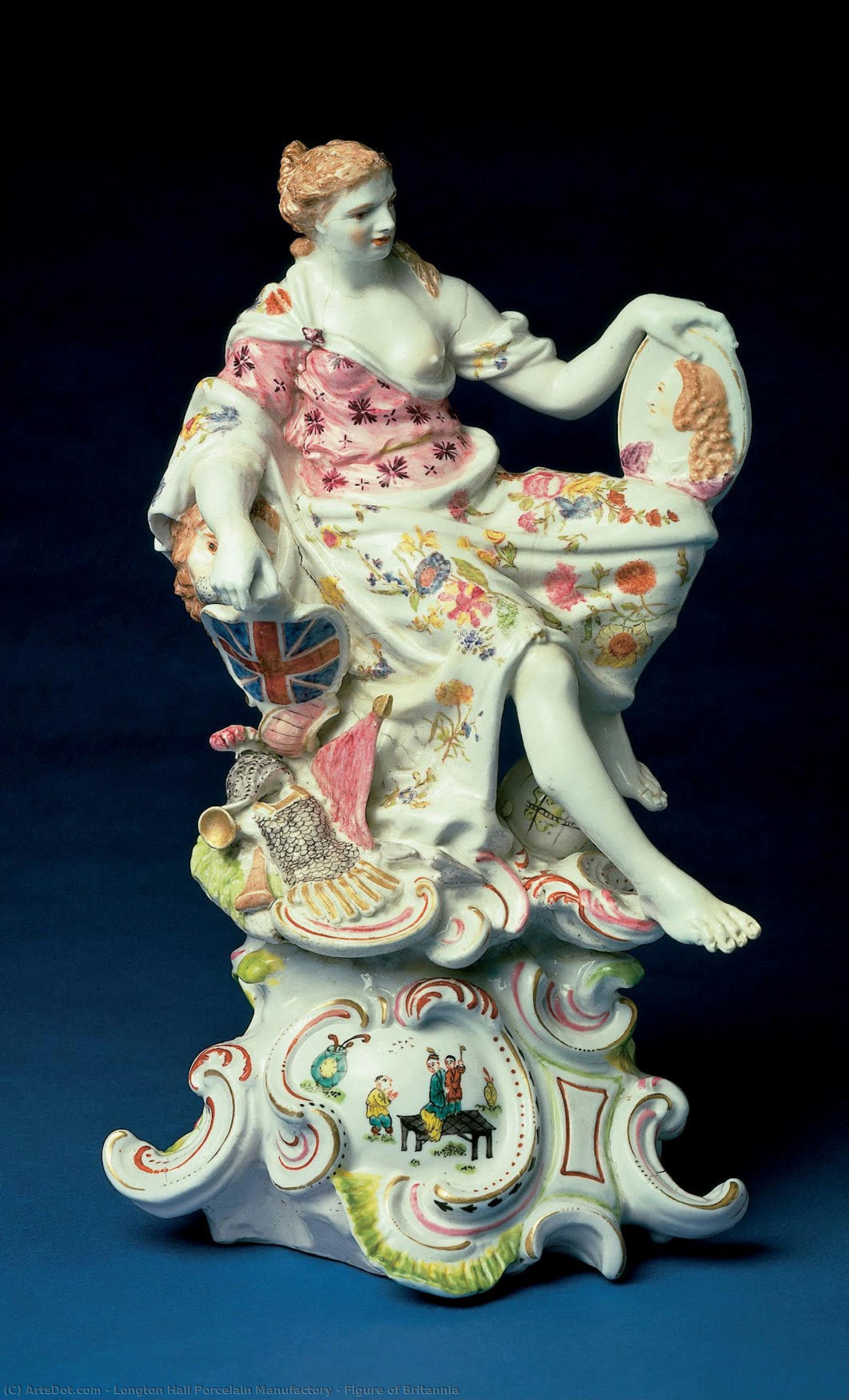 Figure Of Britannia — Longton Hall Porzellanmanufaktur