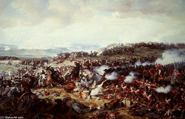 Cuirassiers Charging The Highlanders At The Battle Of Waterloo — Henri Félix Emmanuel Philippoteaux