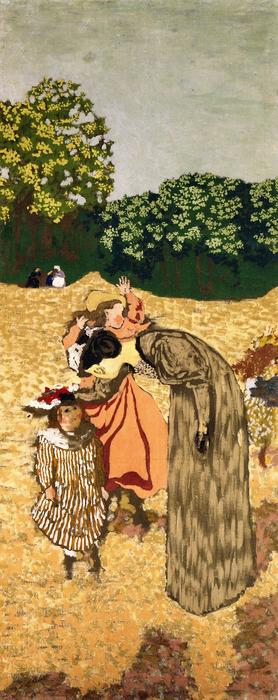 The Public Gardens - The Questioning — Jean-édouard Vuillard