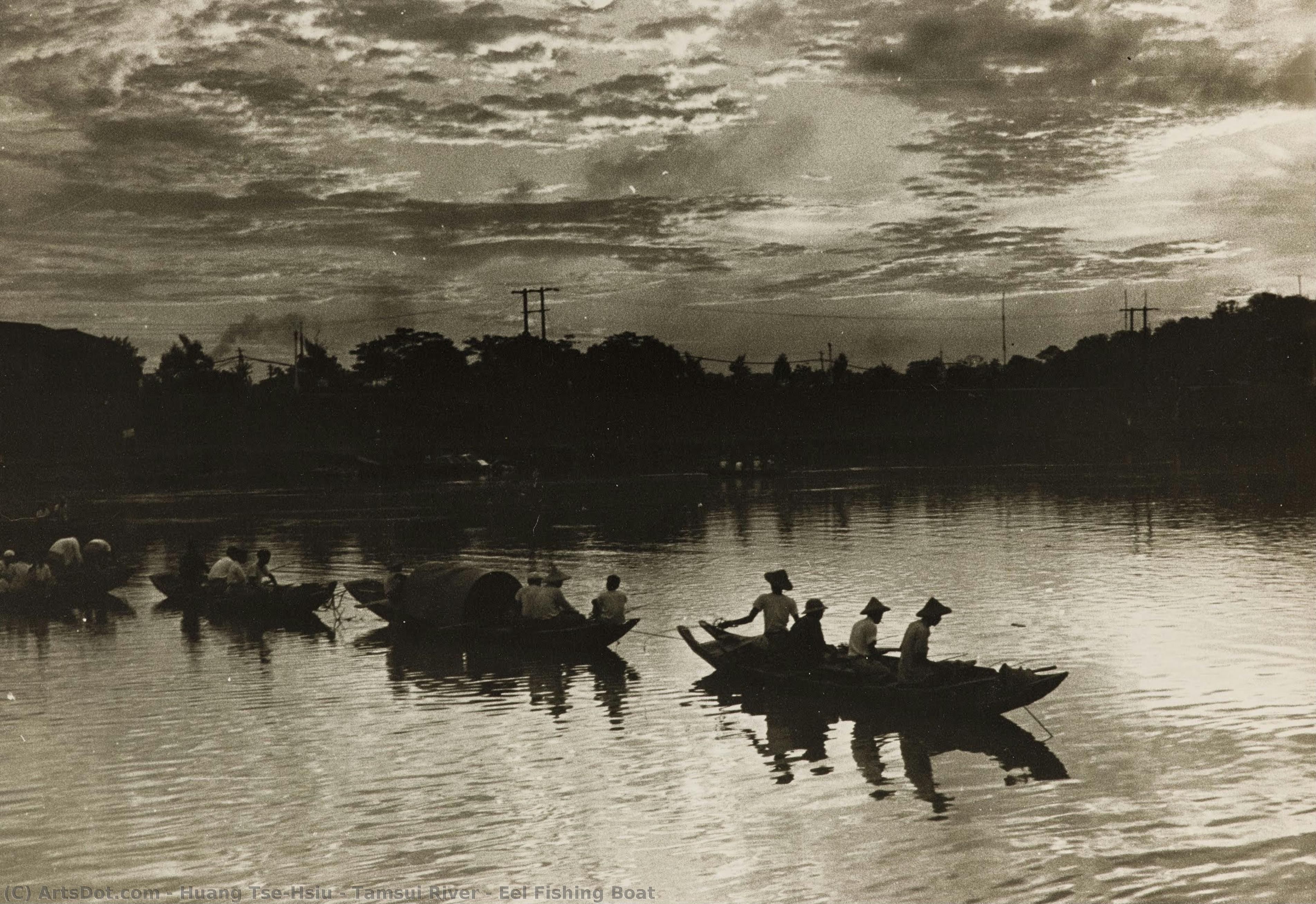 Tamsui River – Eel Fishing Boat — Huang Tse-hsiu