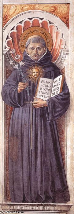 St Nicholas Of Tolentino (on The Pillar) — Benozzo Gozzoli