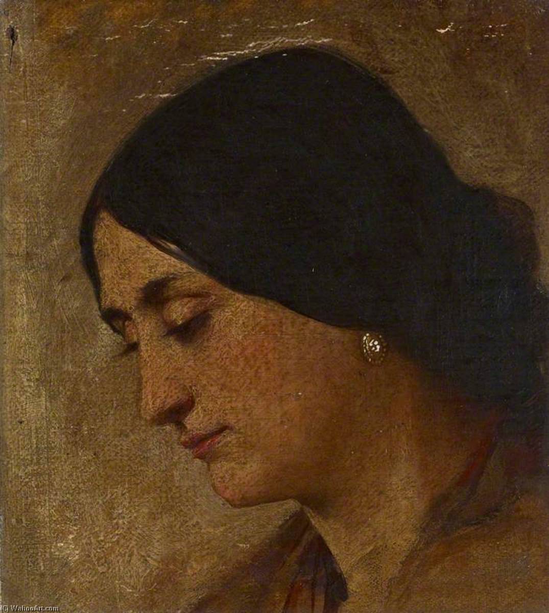 The Head Of A Woman — William Fettes Douglas