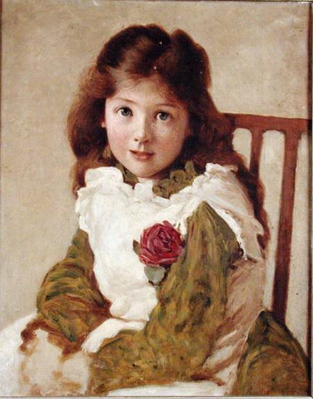 Portrait Of The Artist's Daughter — George Dunlop Leslie