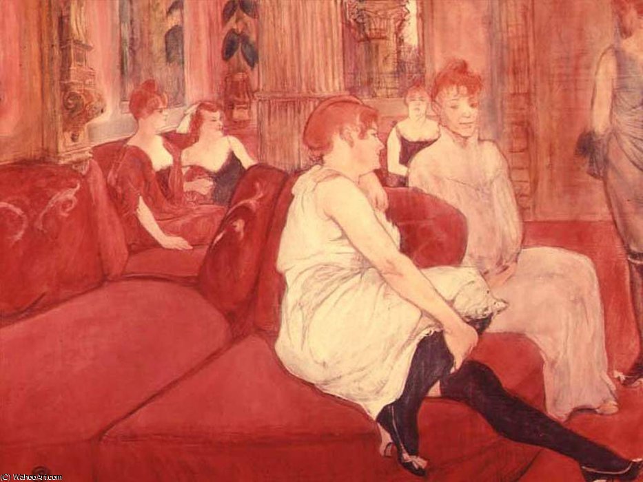 In The Salon In The Rue Des Moulins (10) — Henri De Toulouse-lautrec