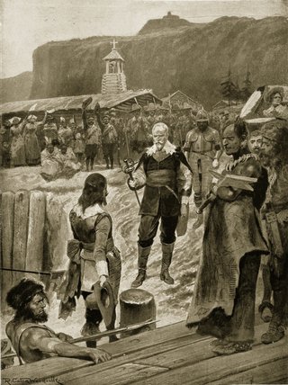 Britain's First Footing In Quebec — Richard Caton Woodville