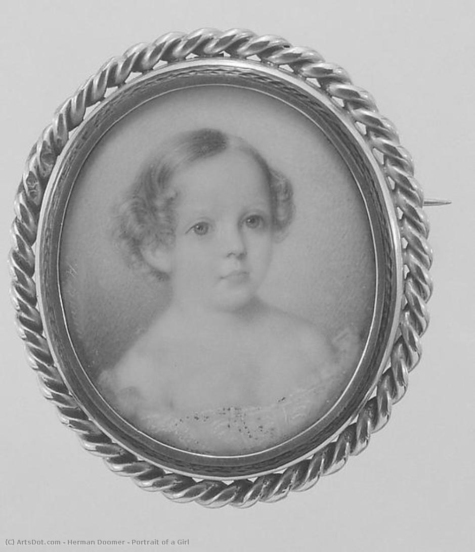 Portrait Of A Girl — Herman Doomer