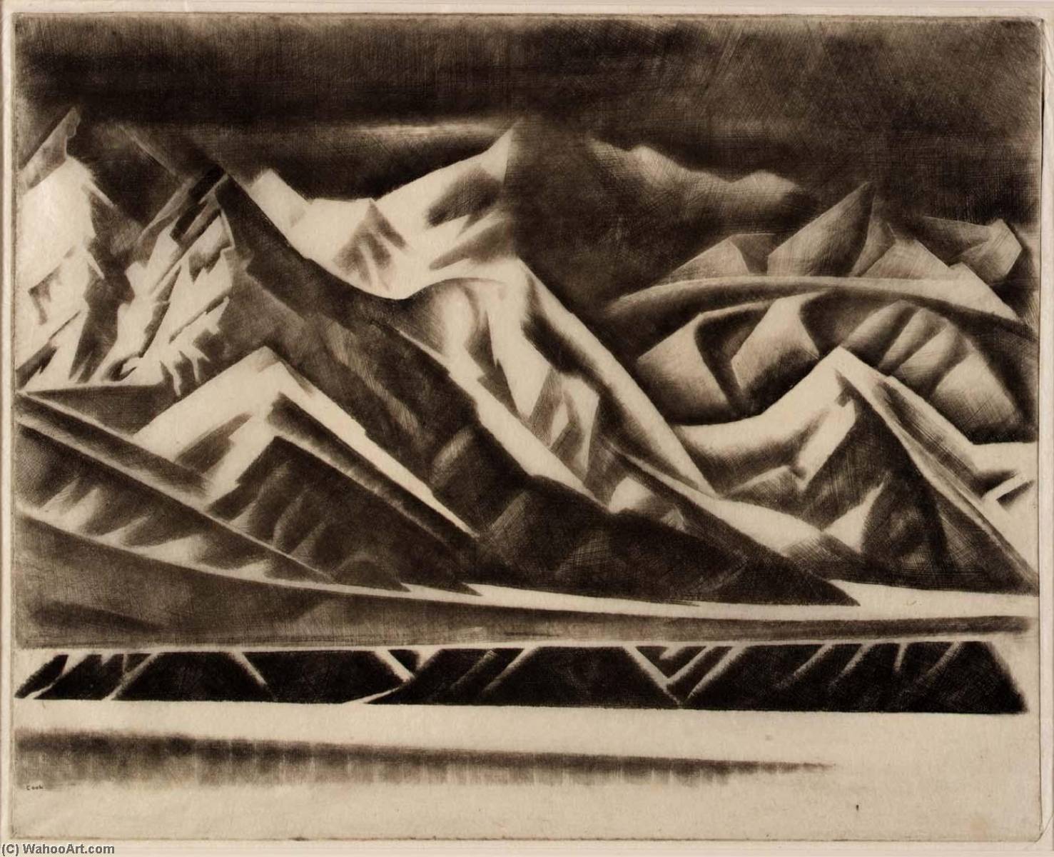 Mountain Range — Howard Cook