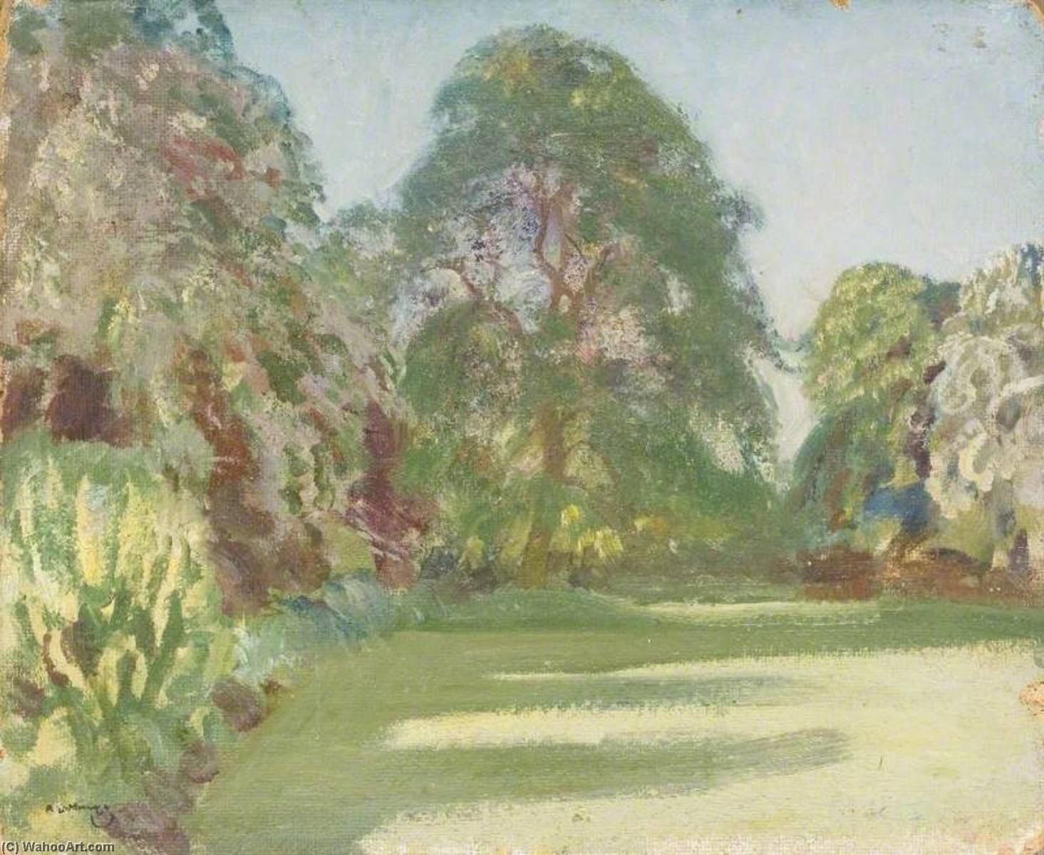 Gardens, Dedham — Sir Alfred James Munnings