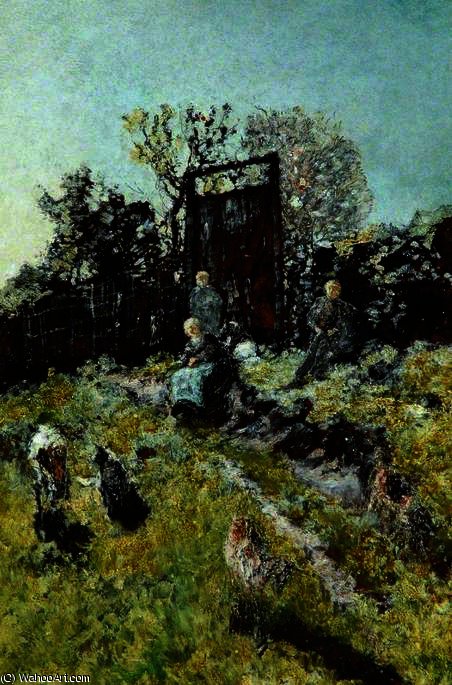 Landscape With Figures And Goats — Adolphe Joseph Thomas Monticelli