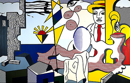 Figures With Sunset — Рой Лихтенштейн