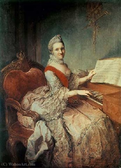 Portrait Of Amelie Of Mecklenburg-schwerin — Georg David Matthieu