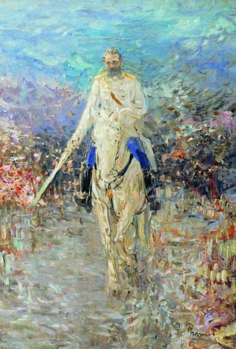 Equestrian Portrait Of Alexander Ii — Ilya Yefimovich Repin