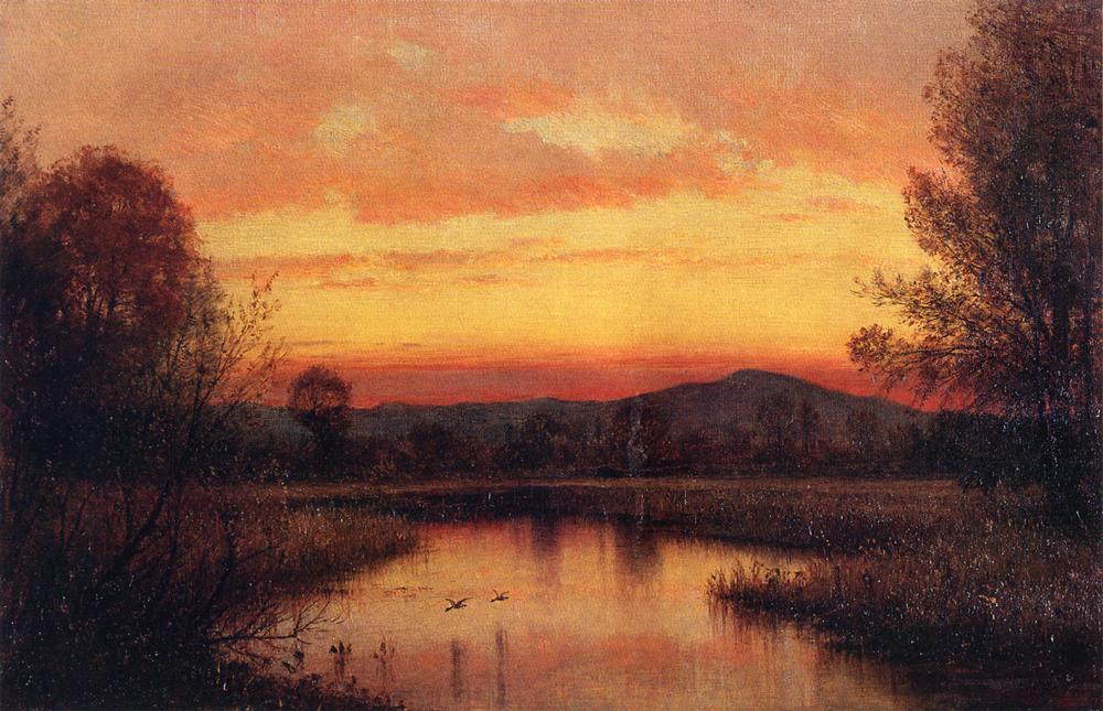 Twilight On The Marsh — Thomas Worthington Whittredge