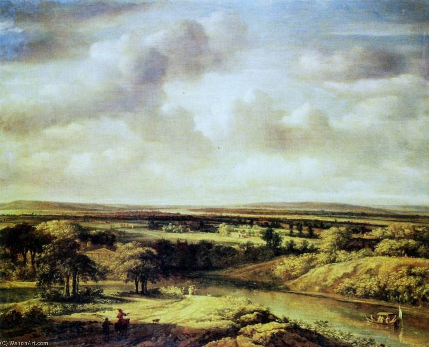 Landscape With A River — Филипп Де Коннинк