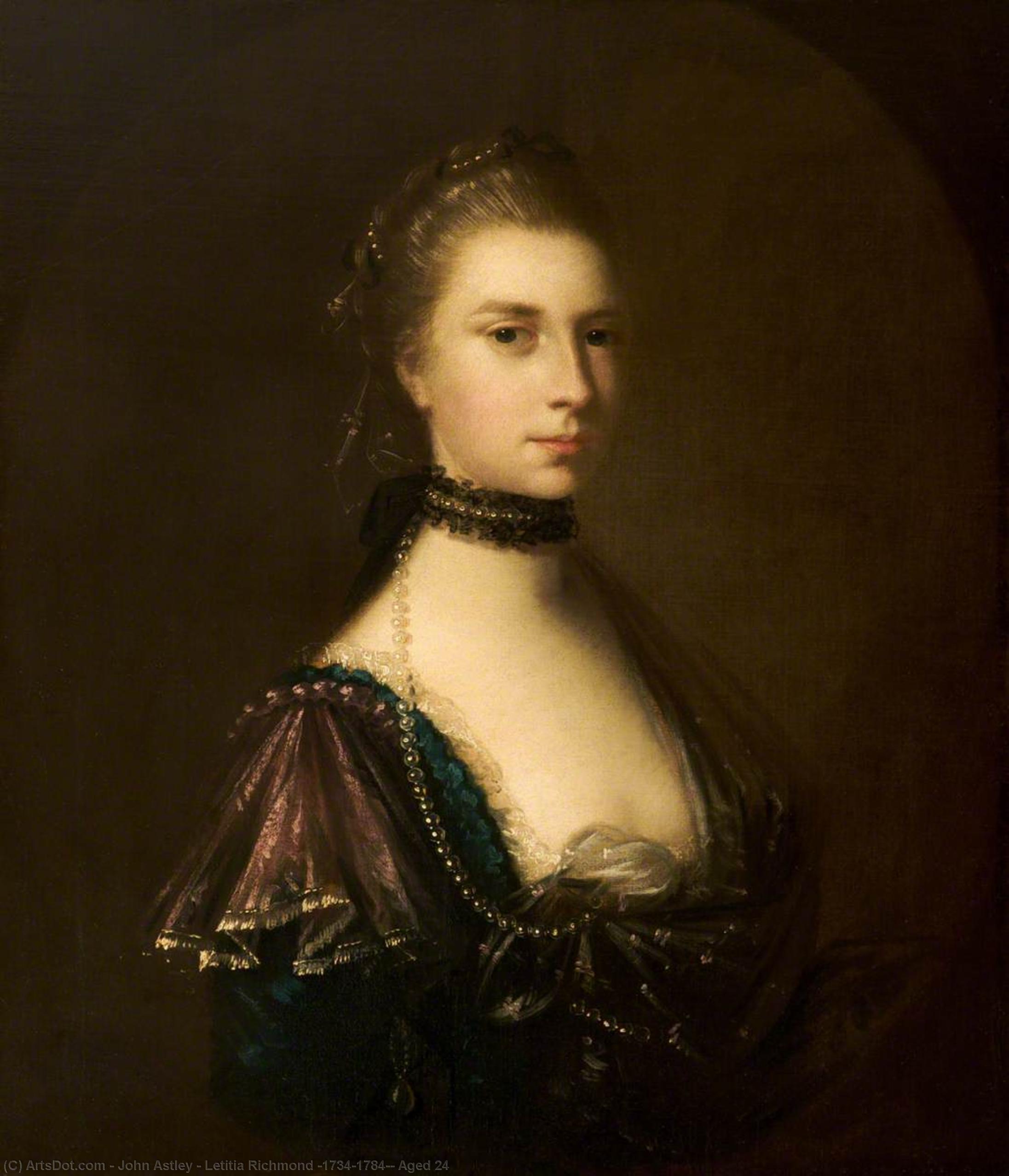 Letitia Richmond (1734–1784), Aged 24 — John Astley