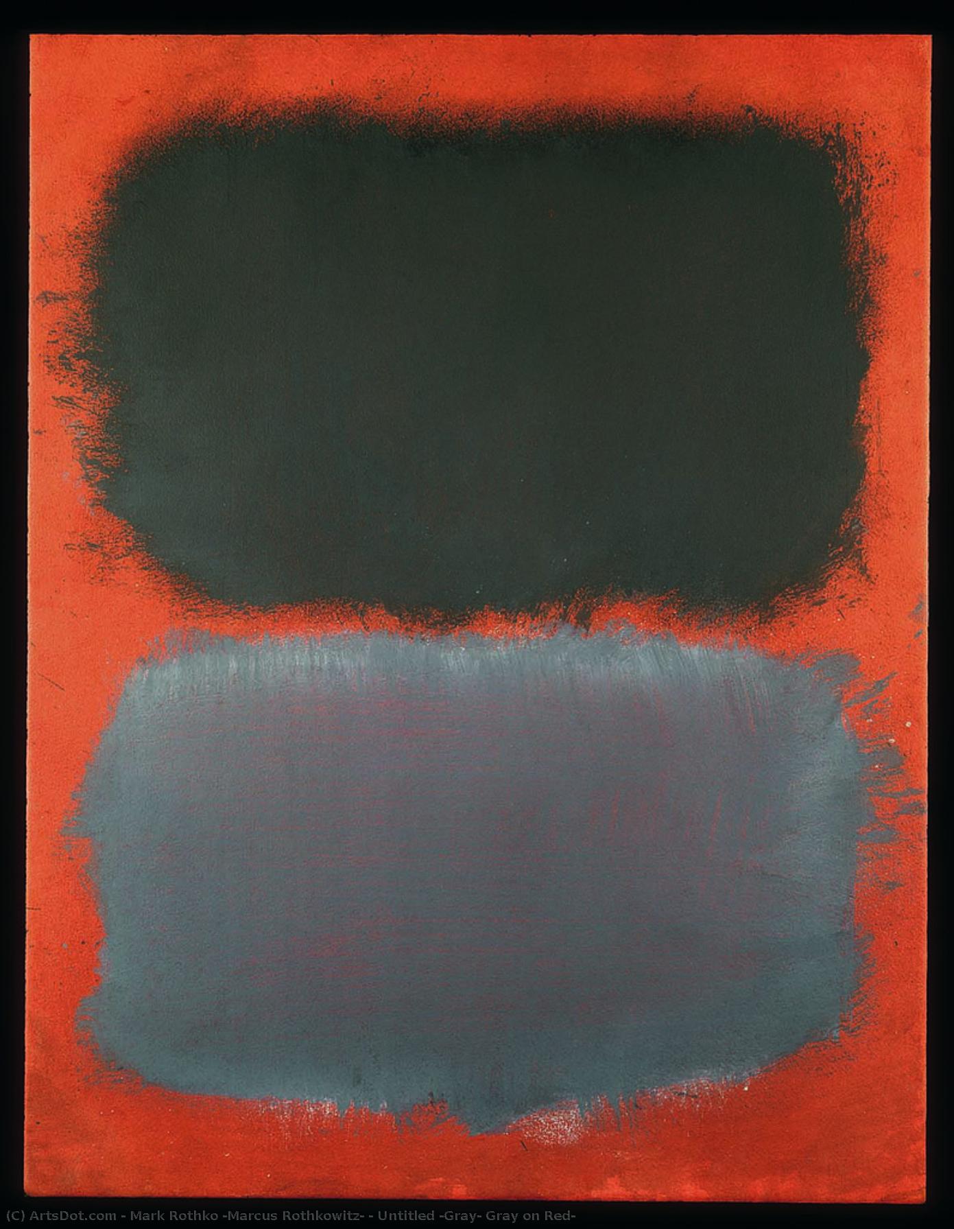 Untitled (gray, Gray On Red) — Марк Ротко