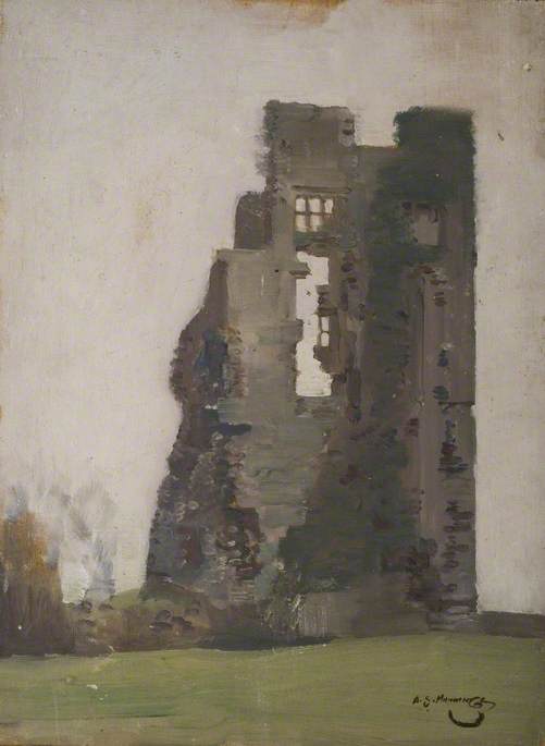 Study Of A Ruined Building — Sir Alfred James Munnings
