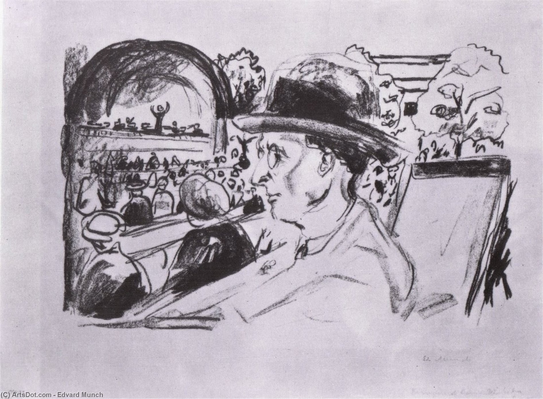 The Composer Delius In Wiesbaden — Edvard Munch