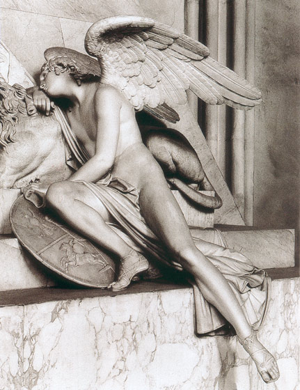 Monumento A Maria Cristina D'austria (particolare) Genio Alato — Antonio Canova