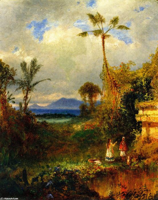 Two Women In A Tropical Landscape — Louis Remy Mignot