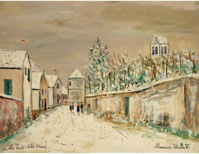 Around La Ferte-milon, Rue Du Four, Marizy-sainte-geneviève (aisne) — Maurice Utrillo